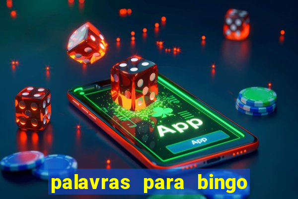 palavras para bingo cha de bebe